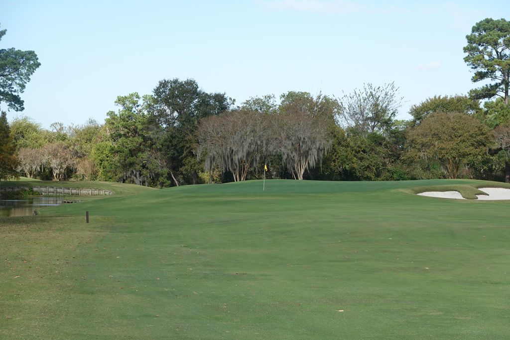 11th Hole at Champions Golf Club (Cypress Creek) (502 Yard Par 4)